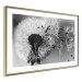 Poster Fleeing Memory - black and white composition with scattered dandelions 118289 additionalThumb 8
