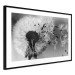 Poster Fleeing Memory - black and white composition with scattered dandelions 118289 additionalThumb 13