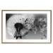 Poster Fleeing Memory - black and white composition with scattered dandelions 118289 additionalThumb 19
