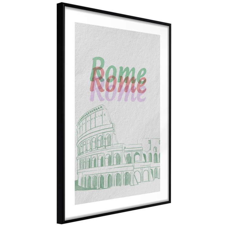 Wall Poster Rome in Watercolors - historic architecture of Italy and English texts 118689 additionalImage 11