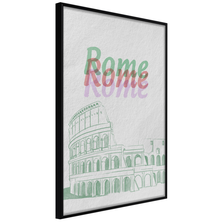 Wall Poster Rome in Watercolors - historic architecture of Italy and English texts 118689 additionalImage 10