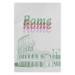 Wall Poster Rome in Watercolors - historic architecture of Italy and English texts 118689