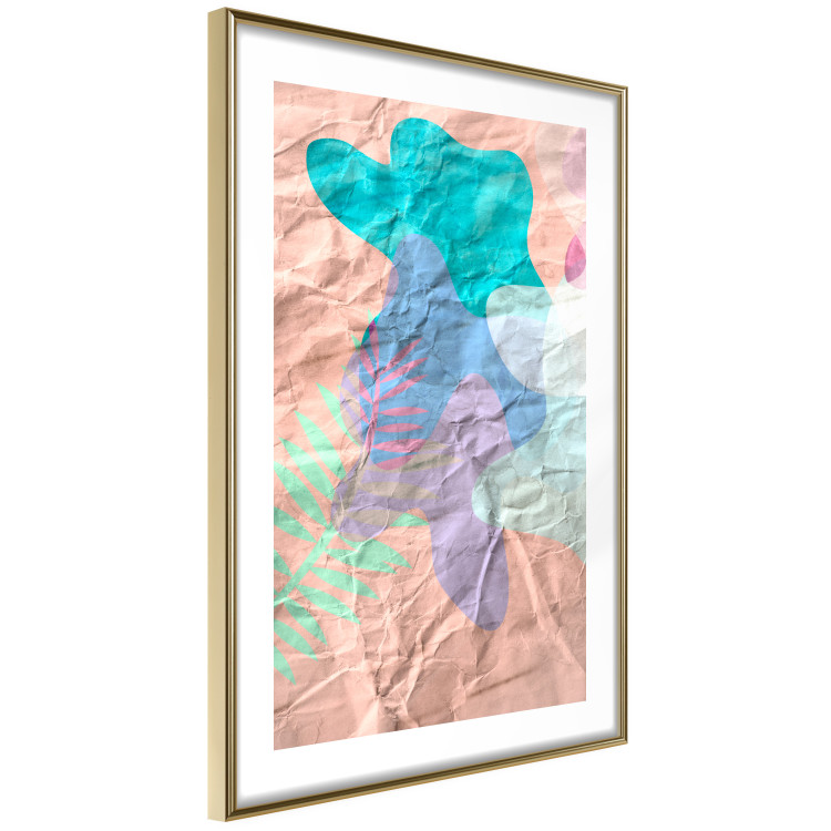 Wall Poster Pastel Shapes - abstract patterns on crumpled paper 122289 additionalImage 8