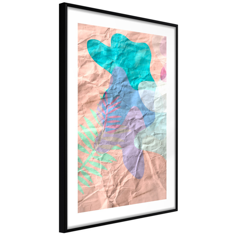 Wall Poster Pastel Shapes - abstract patterns on crumpled paper 122289 additionalImage 13