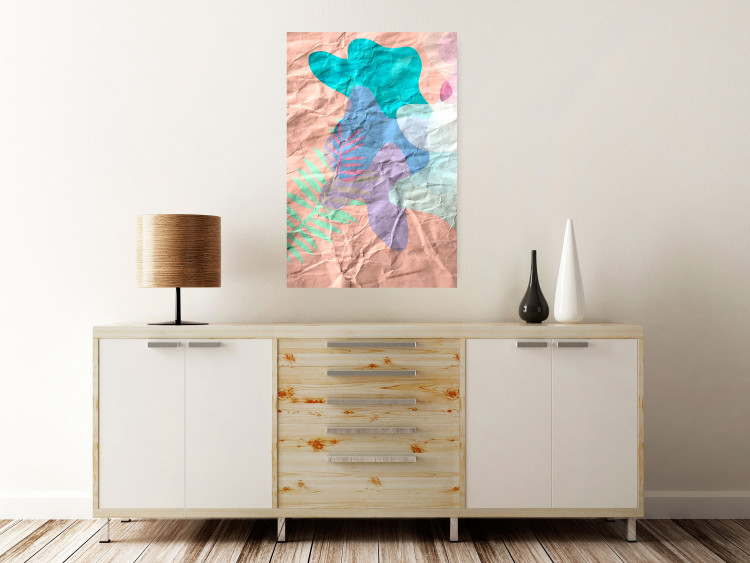 Wall Poster Pastel Shapes - abstract patterns on crumpled paper 122289 additionalImage 23