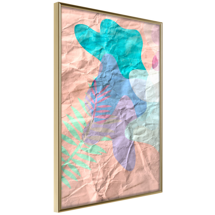 Wall Poster Pastel Shapes - abstract patterns on crumpled paper 122289 additionalImage 14