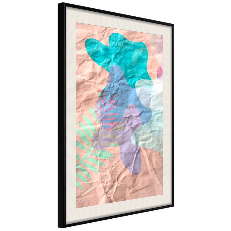 Wall Poster Pastel Shapes - abstract patterns on crumpled paper 122289 additionalImage 3