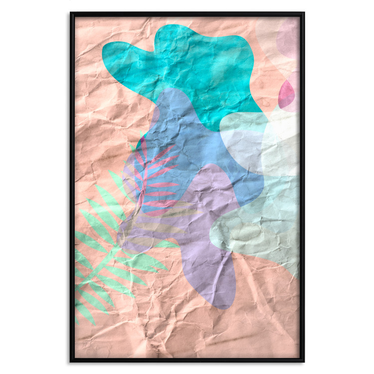 Wall Poster Pastel Shapes - abstract patterns on crumpled paper 122289 additionalImage 24