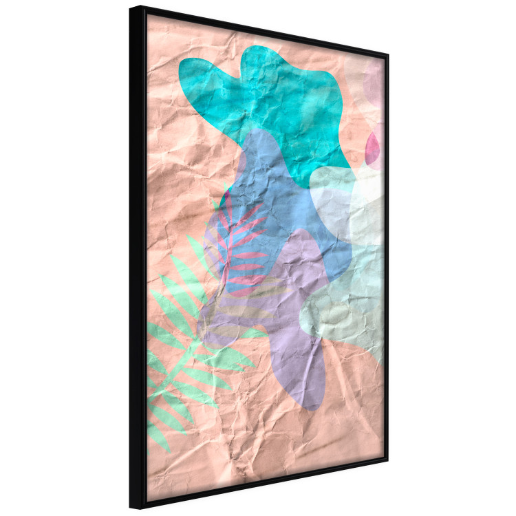 Wall Poster Pastel Shapes - abstract patterns on crumpled paper 122289 additionalImage 12