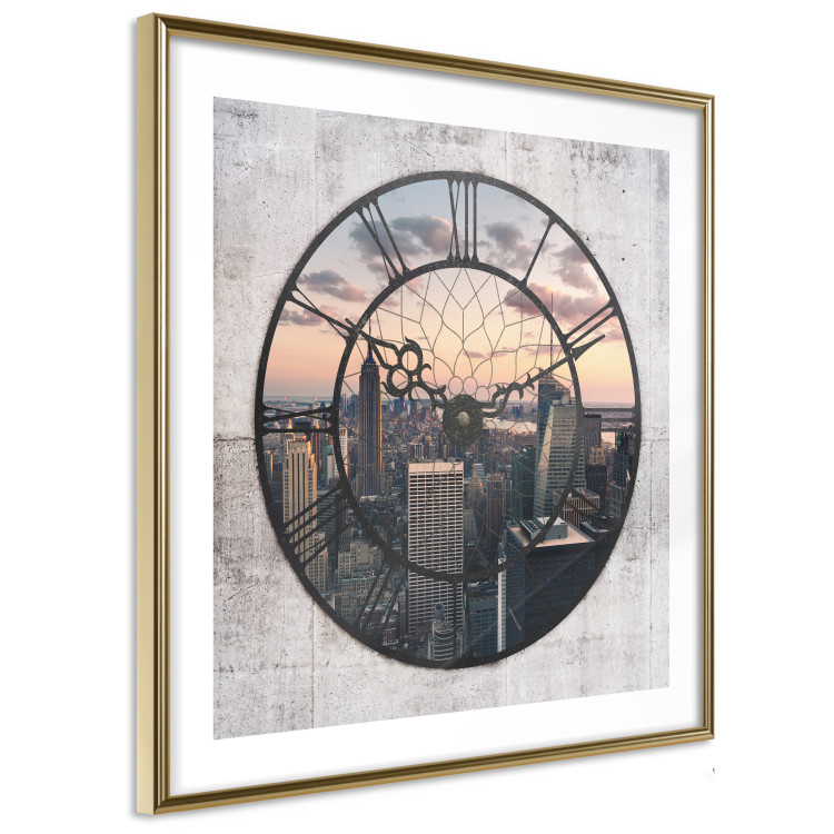 Poster Time Space - Square - view from window overlooking architectural landscape 123489 additionalImage 8