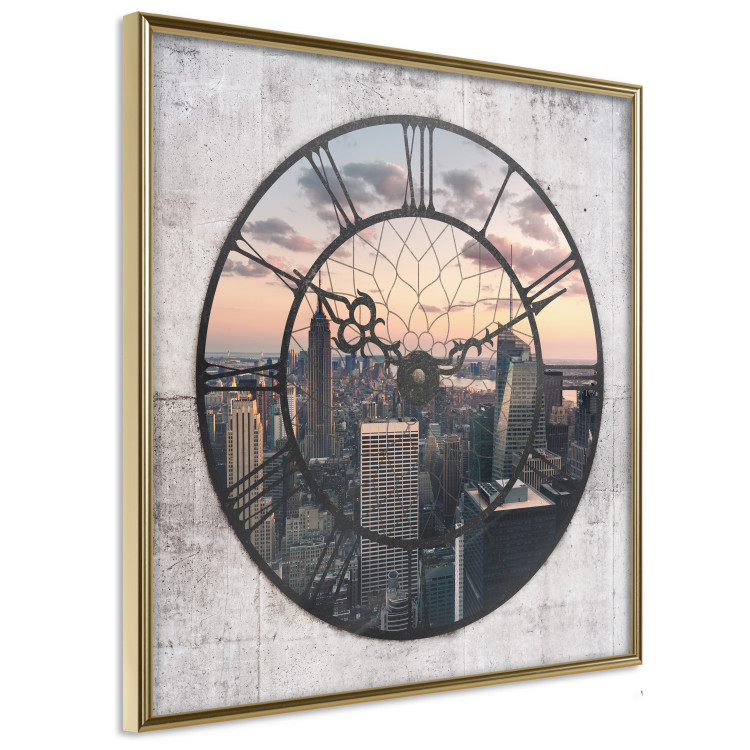 Poster Time Space - Square - view from window overlooking architectural landscape 123489 additionalImage 14