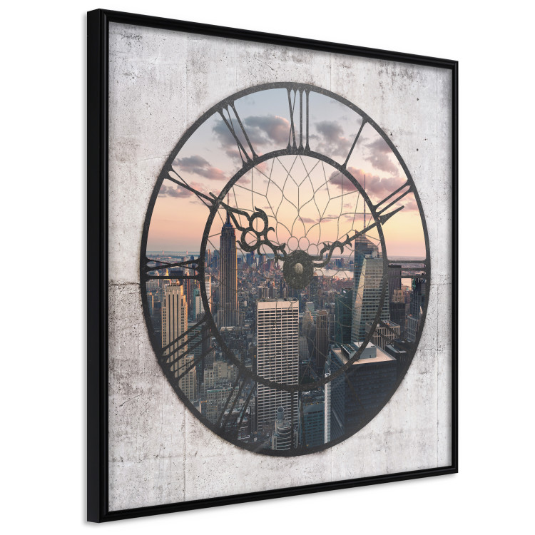 Poster Time Space - Square - view from window overlooking architectural landscape 123489 additionalImage 10
