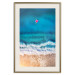 Poster Sea Bathing - woman on float in sand and blue sea background 123989 additionalThumb 19