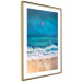 Poster Sea Bathing - woman on float in sand and blue sea background 123989 additionalThumb 8