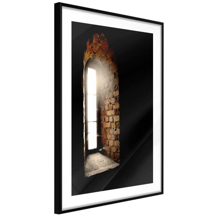 Wall Poster Light in the Wall - architecture of ancient small brick window 124389 additionalImage 12