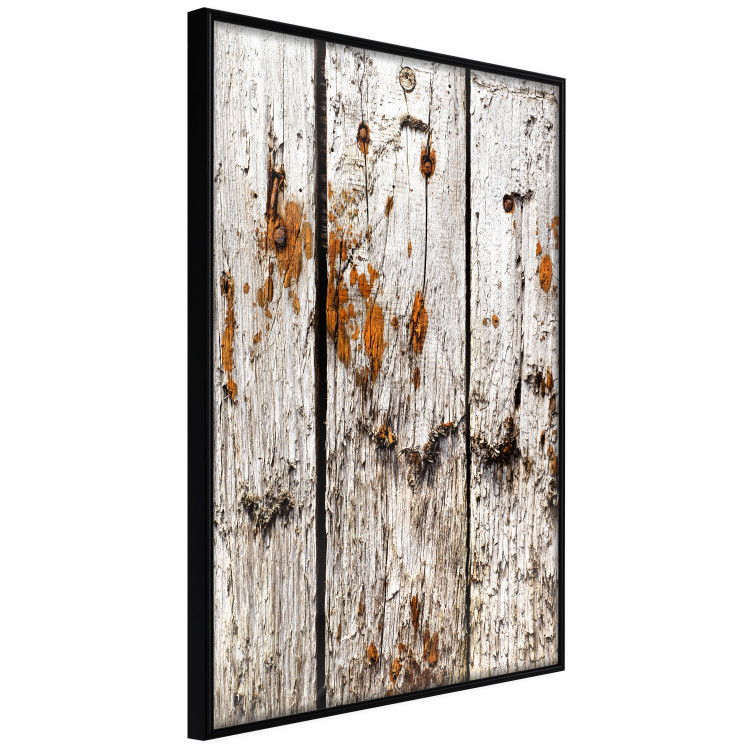 Poster Timeless Tale - texture of wooden planks with brown dust 124489 additionalImage 10
