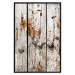 Poster Timeless Tale - texture of wooden planks with brown dust 124489 additionalThumb 24