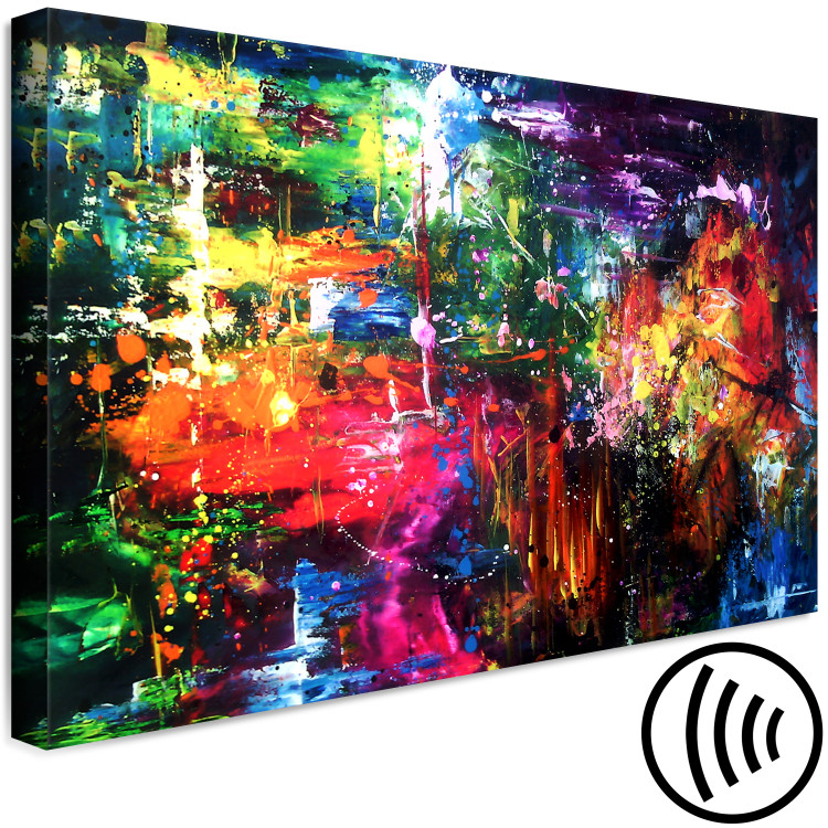 Canvas New Year's Madness (1-part) wide - colorful abstraction 127289 additionalImage 6