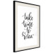 Wall Poster Take Time to Relax - black English text on white background 129589 additionalThumb 2