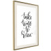 Wall Poster Take Time to Relax - black English text on white background 129589 additionalThumb 3
