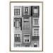 Poster Patterned Windows - black and white window photography in an abstract style 129789 additionalThumb 14