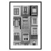 Poster Patterned Windows - black and white window photography in an abstract style 129789 additionalThumb 15