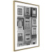Poster Patterned Windows - black and white window photography in an abstract style 129789 additionalThumb 7