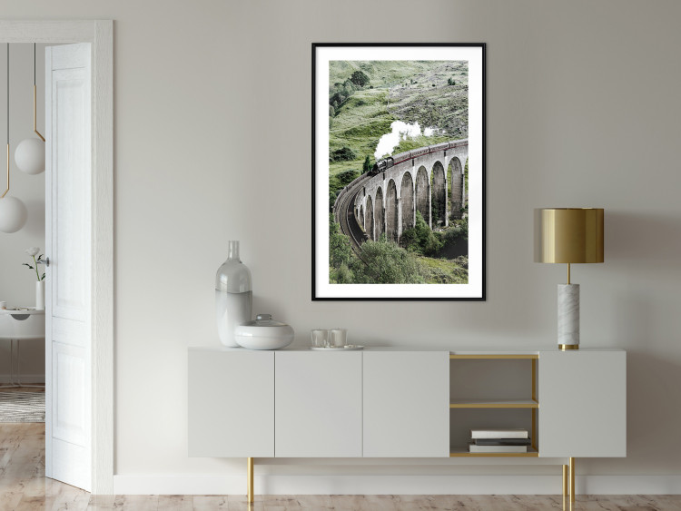 Poster Journey Through Time - landscape of a large viaduct with a train passing through 130289 additionalImage 23