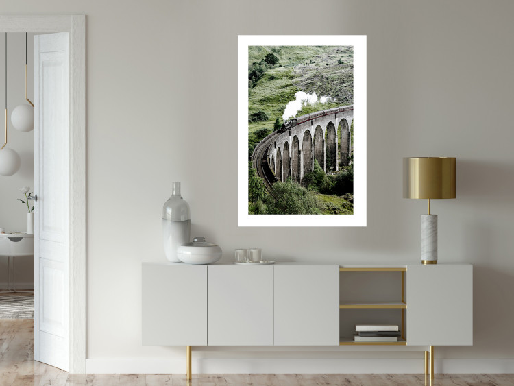 Poster Journey Through Time - landscape of a large viaduct with a train passing through 130289 additionalImage 3