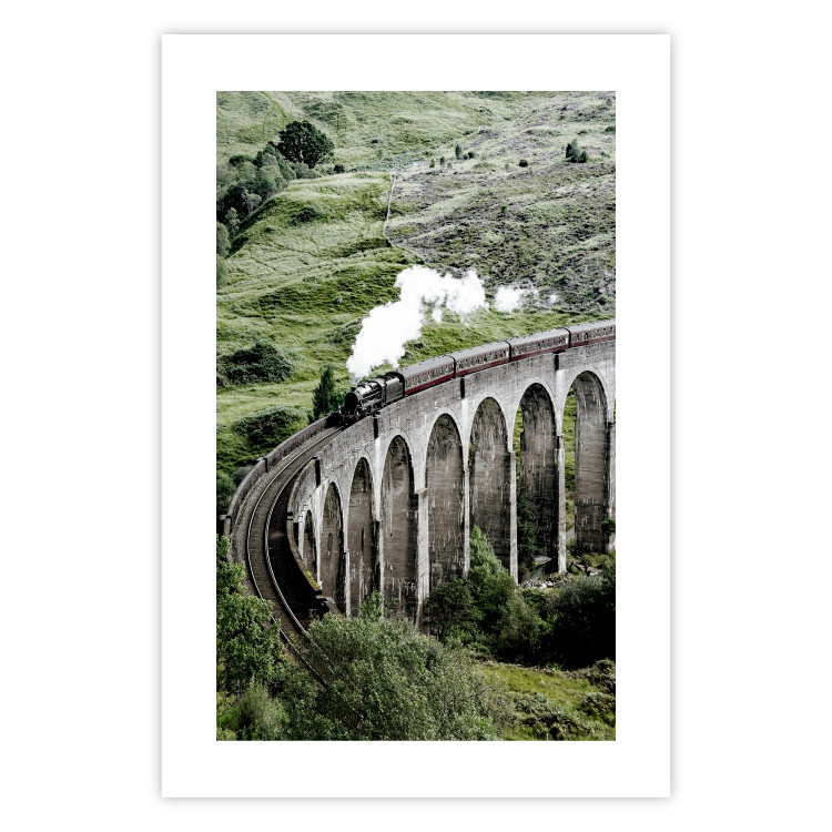 Poster Journey Through Time - landscape of a large viaduct with a train passing through 130289 additionalImage 25