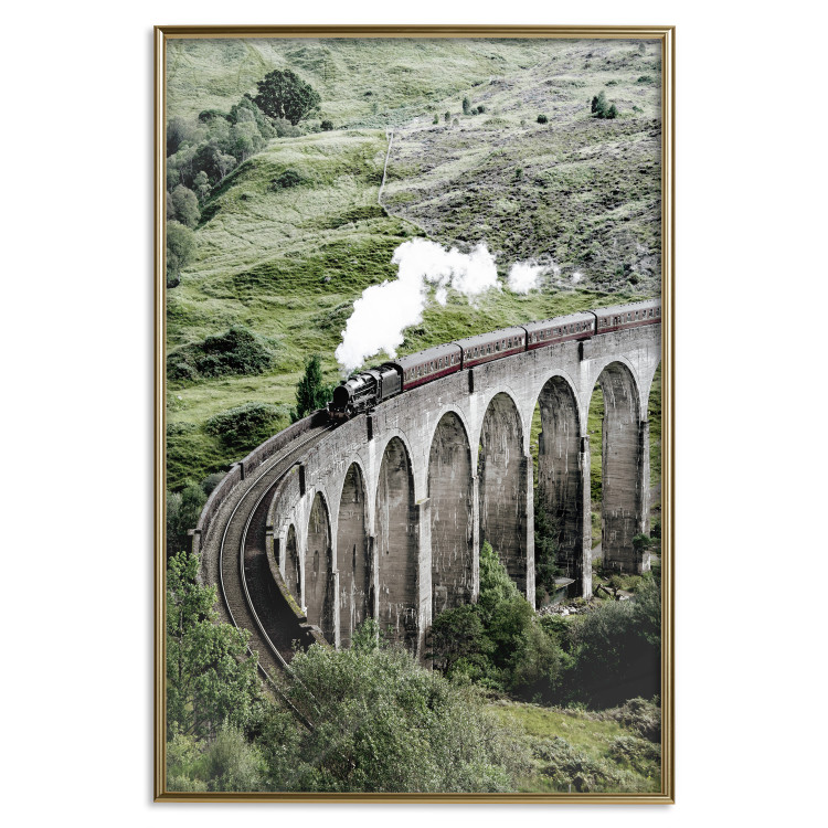Poster Journey Through Time - landscape of a large viaduct with a train passing through 130289 additionalImage 21