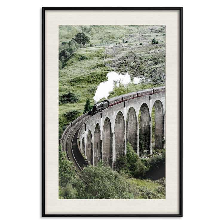 Poster Journey Through Time - landscape of a large viaduct with a train passing through 130289 additionalImage 19