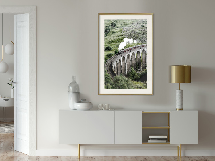 Poster Journey Through Time - landscape of a large viaduct with a train passing through 130289 additionalImage 22