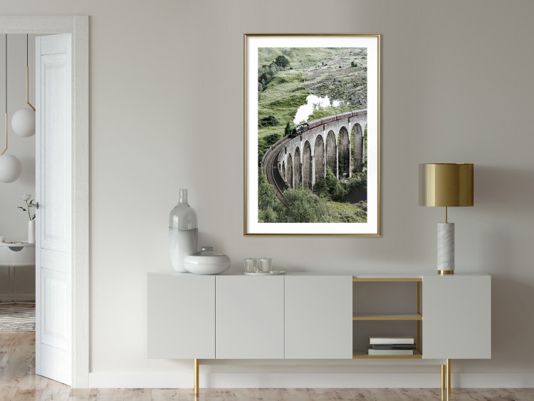 Poster Journey Through Time - landscape of a large viaduct with a train passing through 130289 additionalImage 13