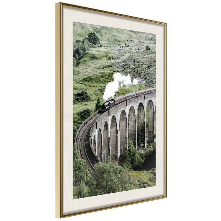 Poster Journey Through Time - landscape of a large viaduct with a train passing through 130289 additionalImage 3