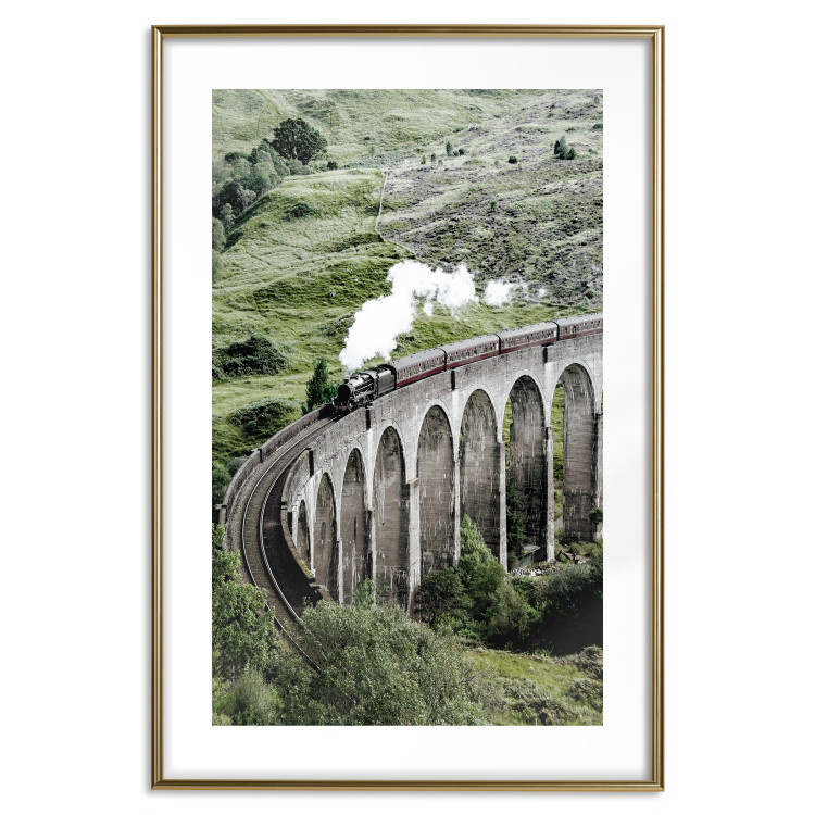 Poster Journey Through Time - landscape of a large viaduct with a train passing through 130289 additionalImage 14