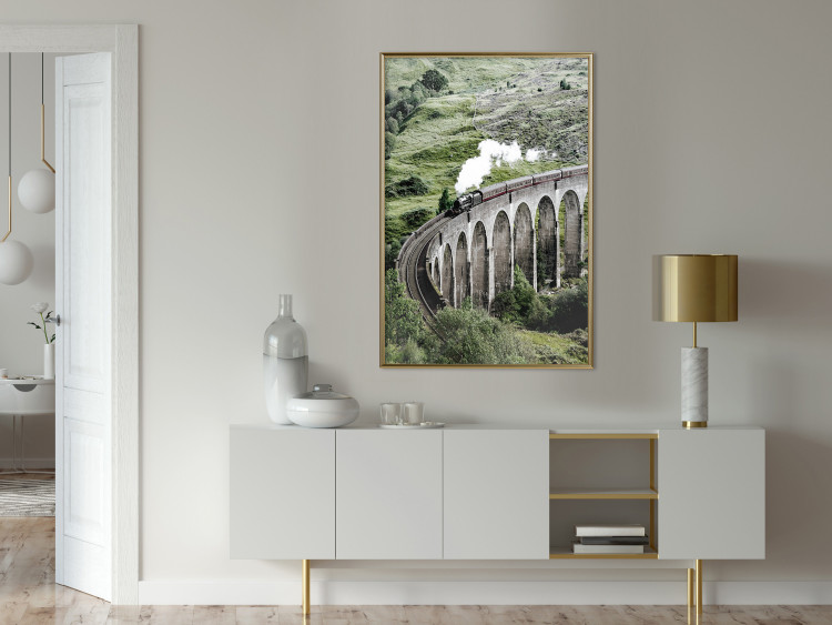 Poster Journey Through Time - landscape of a large viaduct with a train passing through 130289 additionalImage 5