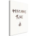 Canvas Art Print Precious time - Christmas graphic with an English inscription 132089 additionalThumb 2