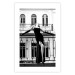 Wall Poster Dance in Paris - black and white photograph of a woman against architectural backdrop 132289 additionalThumb 25