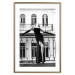 Wall Poster Dance in Paris - black and white photograph of a woman against architectural backdrop 132289 additionalThumb 14