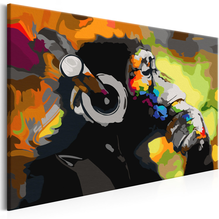Paint by number Monkey In Headphones (Multi Colour) 132489 additionalImage 5