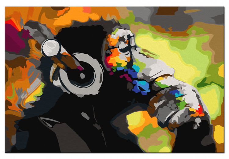 Paint by number Monkey In Headphones (Multi Colour) 132489 additionalImage 7