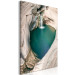 Canvas Closed bay - photo with a turquoise waterfall 135289 additionalThumb 2
