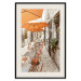 Poster Summer Morning - restaurant tables and street in an Italian town 135889 additionalThumb 17