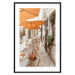 Poster Summer Morning - restaurant tables and street in an Italian town 135889 additionalThumb 14