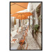 Poster Summer Morning - restaurant tables and street in an Italian town 135889 additionalThumb 12