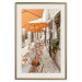 Poster Summer Morning - restaurant tables and street in an Italian town 135889 additionalThumb 18