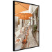 Poster Summer Morning - restaurant tables and street in an Italian town 135889 additionalThumb 4