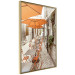 Poster Summer Morning - restaurant tables and street in an Italian town 135889 additionalThumb 8