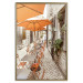 Poster Summer Morning - restaurant tables and street in an Italian town 135889 additionalThumb 9